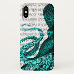Octopus Green Half iPhone X Case