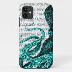 Octopus Green Half iPhone 11 Case