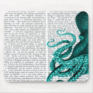 Octopus Green Half Mouse Mat