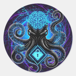Octopus Hacker Sticker