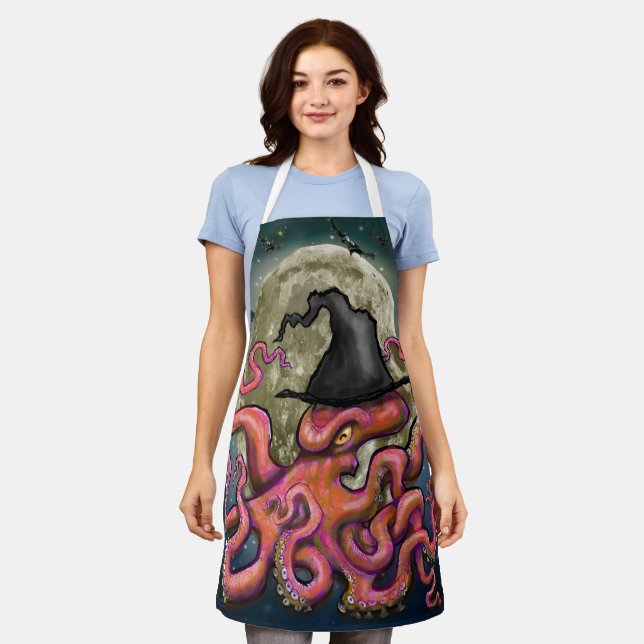 Octopus Halloween Apron (Worn)