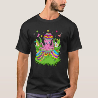 Octopus Happy Easter Bunny Egg Hunt Octopus Easter T-Shirt