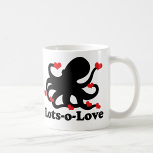 Octopus has a lots of love coffee mug
