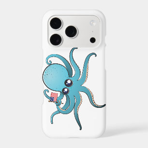 Octopus Holding The American Flag