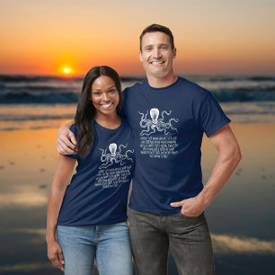 Octopus Illustration and Mating Info T-Shirt