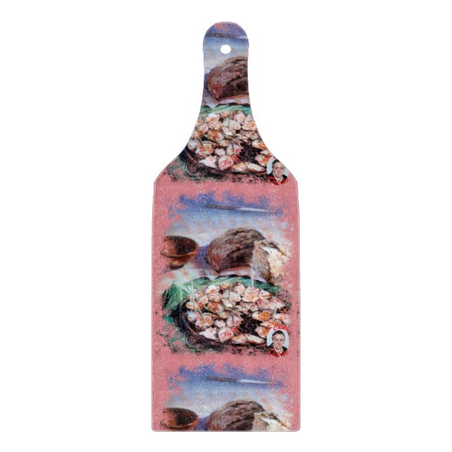 Octopus in Galician/Polbo á feira/Galician octopus Cutting Board (Front)