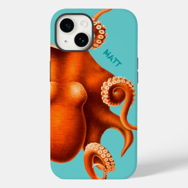 Octopus iPhone Case for Him or Her (Back)