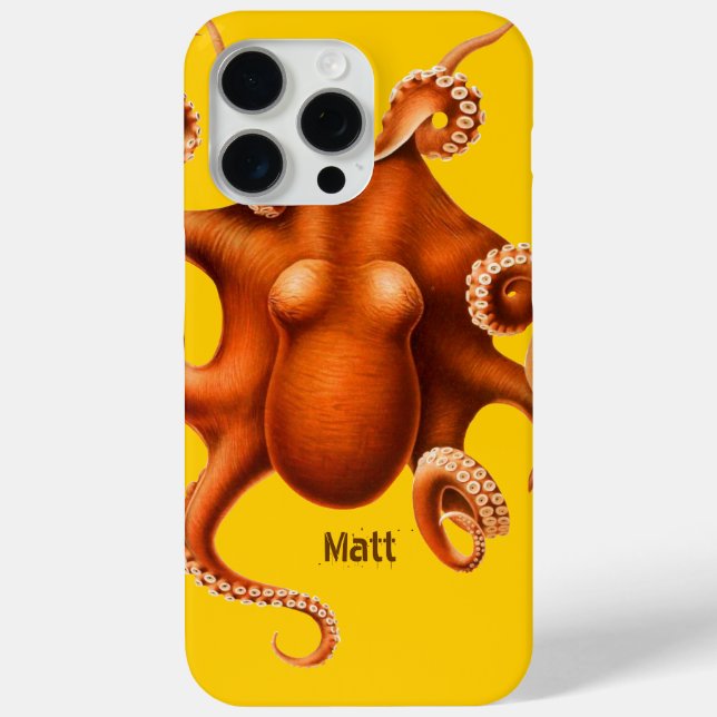 Octopus iPhone Case for Him or Her (Back)
