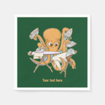 Octopus ironing, overwhelmed by chores.