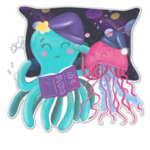 Octopus Jellyfish Friends Bedtime Naptime Kid's Rm