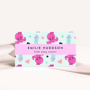 Octopus, Jellyfish, Play Centre, Activity Centre Business Card