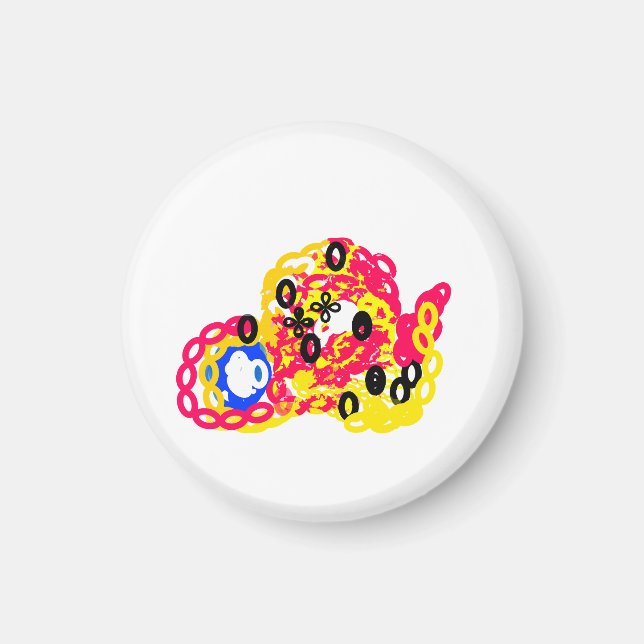 Octopus joy summer play magnet (Front)