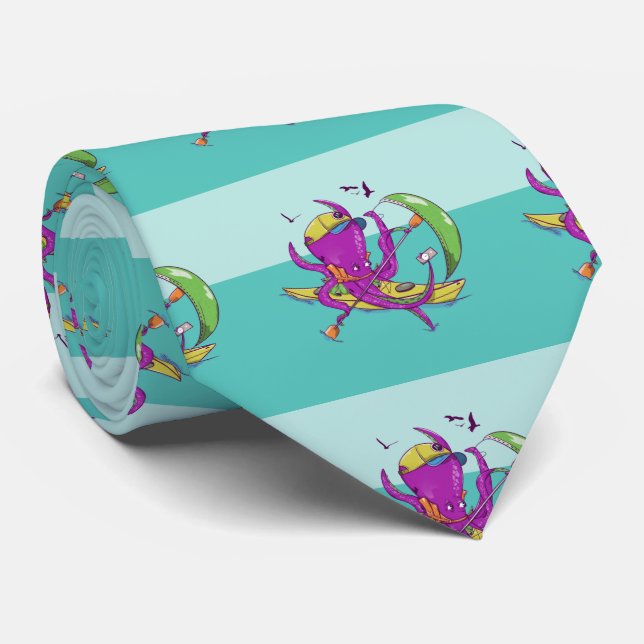 Octopus kayaking SEAKAYAK Tie (Rolled)