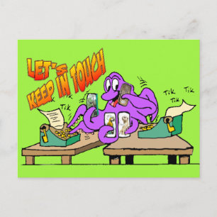 Octopus 'keep in touch' Postcard Customisable