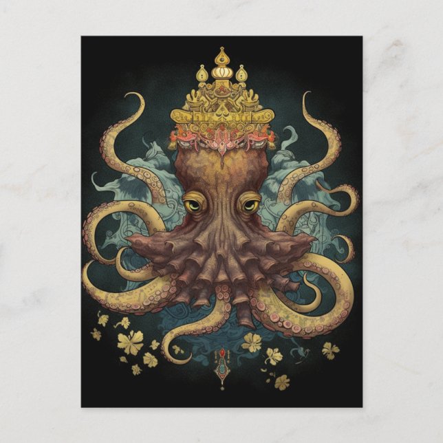 Octopus King Postcard (Front)