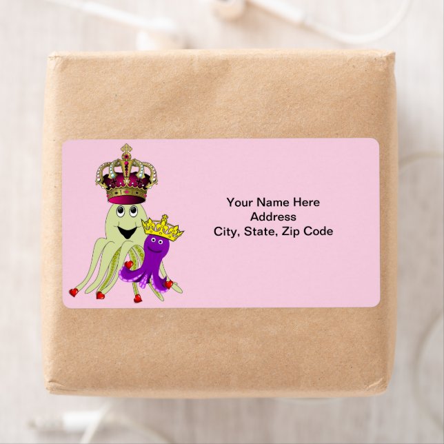 Octopus King Queen Labels (Insitu)