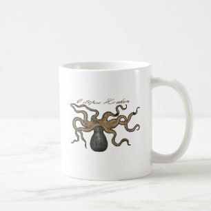Octopus Kraken Antique Coastal Marine Wildlife Coffee Mug