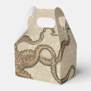 Octopus Kraken Antique Coastal Marine Wildlife Favour Box
