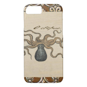 Octopus Kraken Vintage Illustration Case-Mate iPhone Case