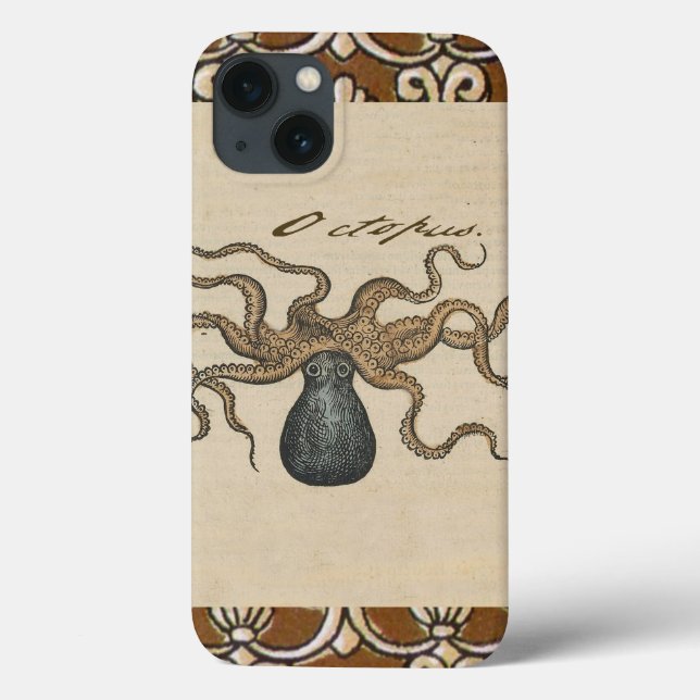 Octopus Kraken Vintage Illustration Case-Mate iPhone Case (Back)
