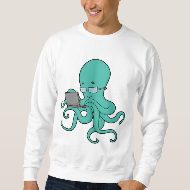 Octopus Laptop Sweatshirt (Front)