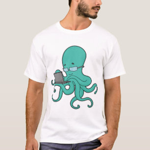 Octopus Laptop T-Shirt