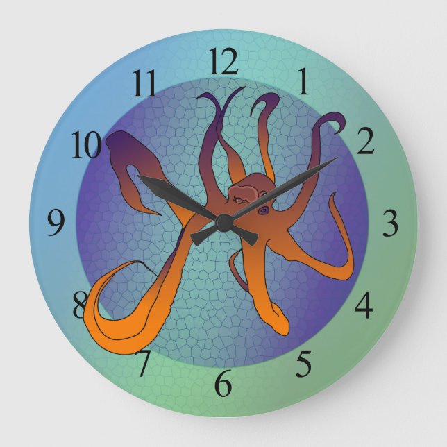 Octopus Large Clock (Front)
