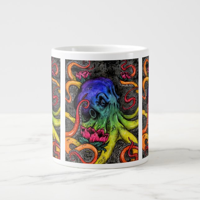 Octopus  large coffee mug (Front)