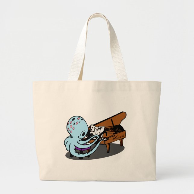 octopus large tote bag (Front)