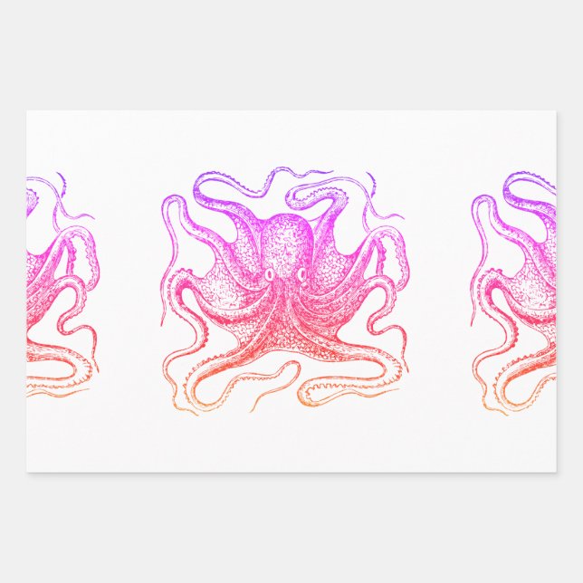 octopus legs  wrapping paper sheet (Front)