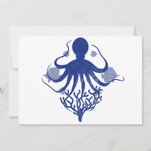 Octopus (light background) invitation