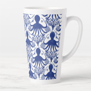 Octopus (light background) latte mug