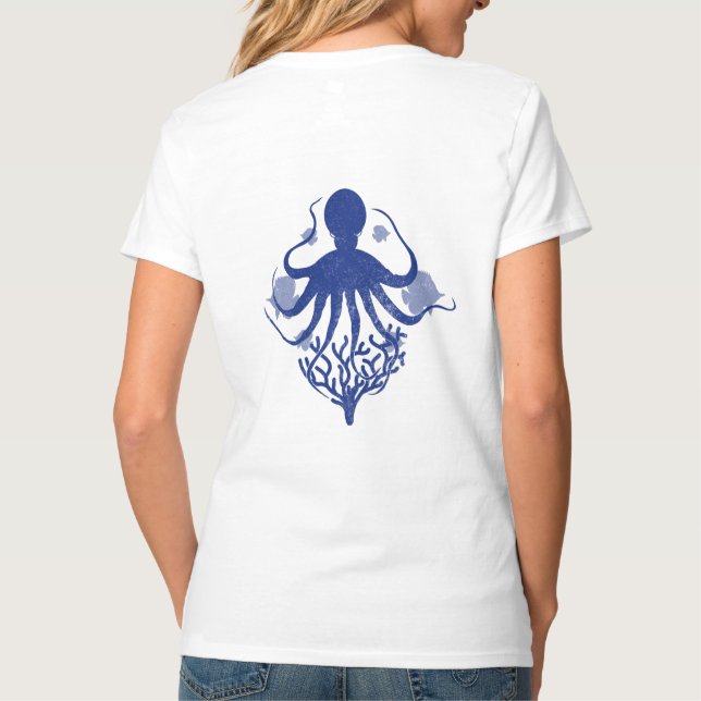 Octopus (light background) T-Shirt (Back)