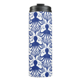 Octopus (light background) thermal tumbler