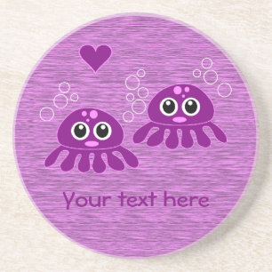 Octopus Love custom coaster