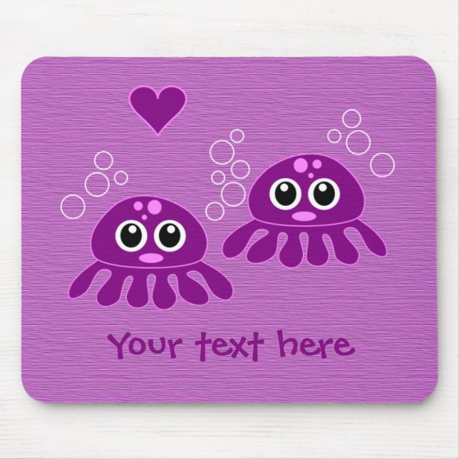 Octopus Love custom mousepad (Front)
