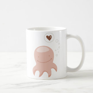 Octopus Love Cute Cartoon Romantic Coffee Mug