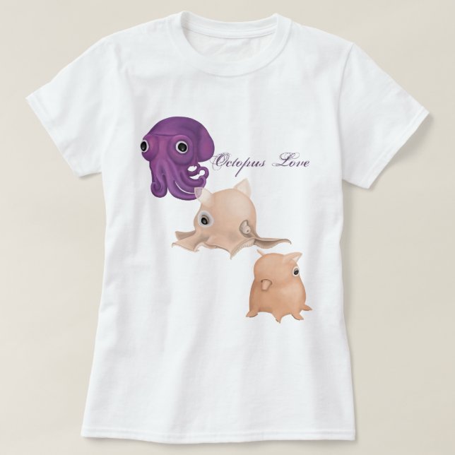 Octopus Love T-Shirt (Design Front)