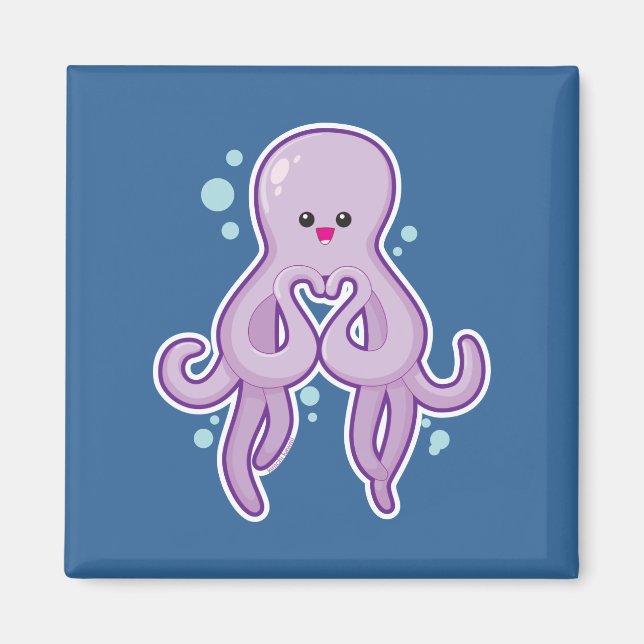 Octopus Loves You Magnet (Front)