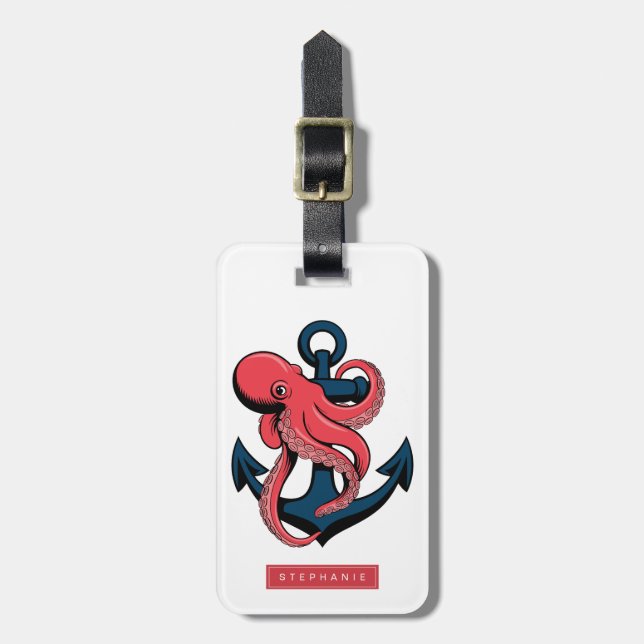 Octopus Luggage Tag (Front Vertical)
