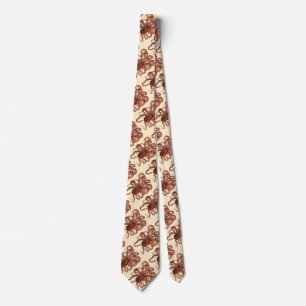 Octopus Macropus, Vintage Marine Aquatic Animals Tie