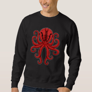 Octopus Mandolin Gift Men Bluegrass Country Music Sweatshirt