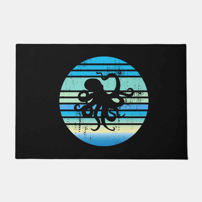 Octopus Marine Biologist Doormat (Front)