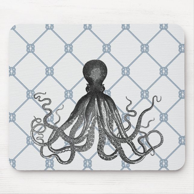 Octopus  - Nautical Mouse Mat (Front)