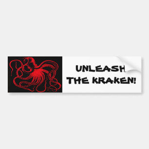 Octopus Nautical Steampunk Vintage Kraken Monster Bumper Sticker
