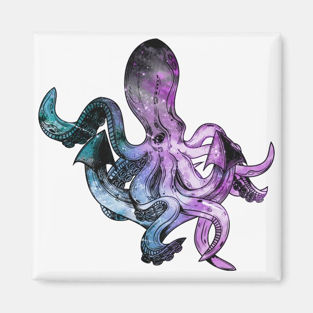 Octopus neon magnet (Front)