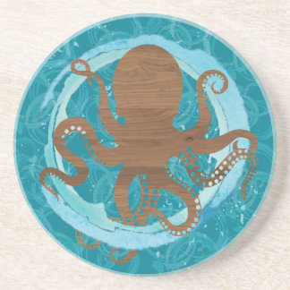 Octopus Oasis Sandstone Coaster