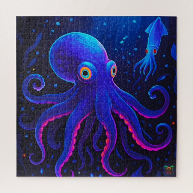 🐙 Octopus Odyssey: Dive Into the Deep 🌊 Jigsaw Puzzle (Vertical)