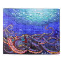 Octopus Painting Acrylic Puzzle