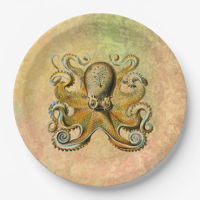 Octopus Paper Plate (Front)